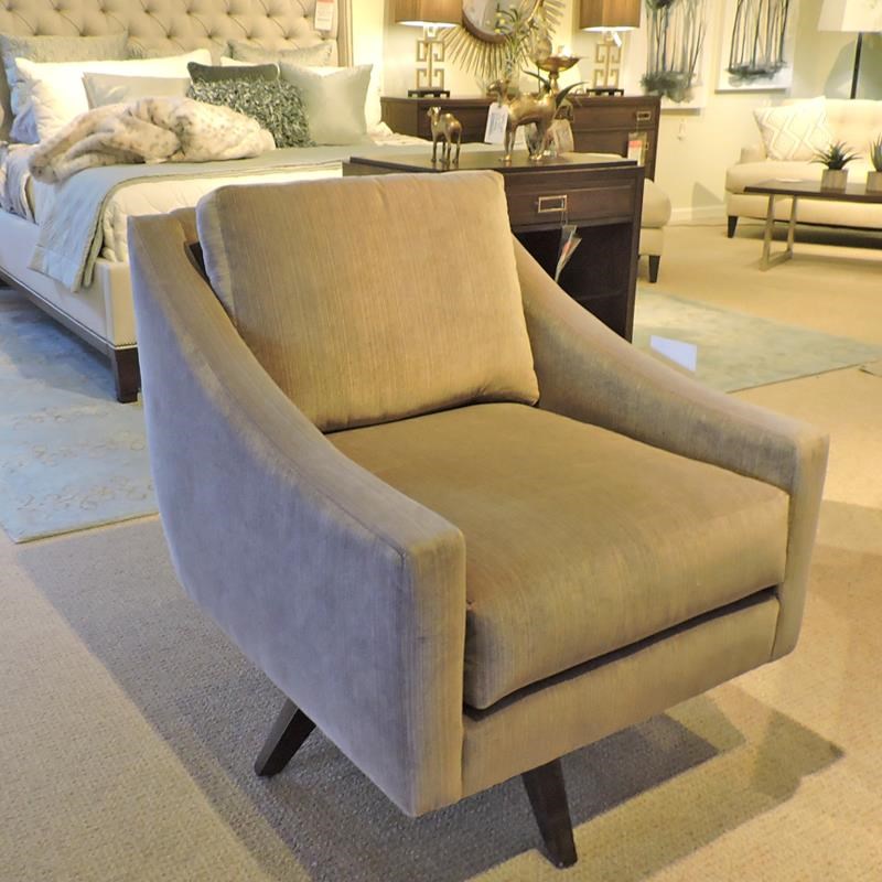 Rowe Nash Contemporary Swivel Chair | Belfort Furniture | Upholstered